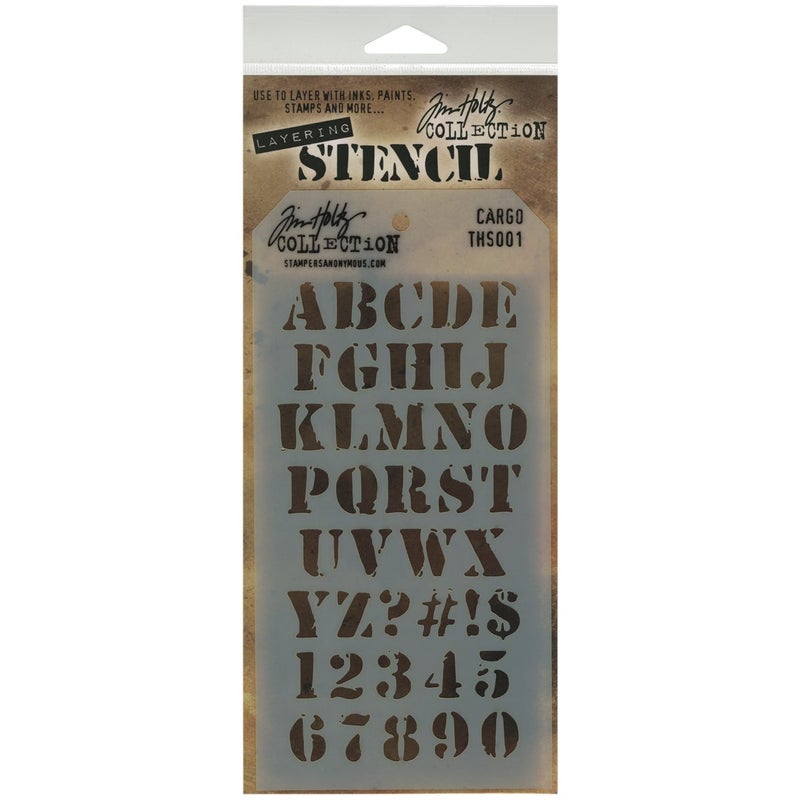 Stampers Anonymous Tim Holtz Layered Stencil 4125 by 85Inch Cargo