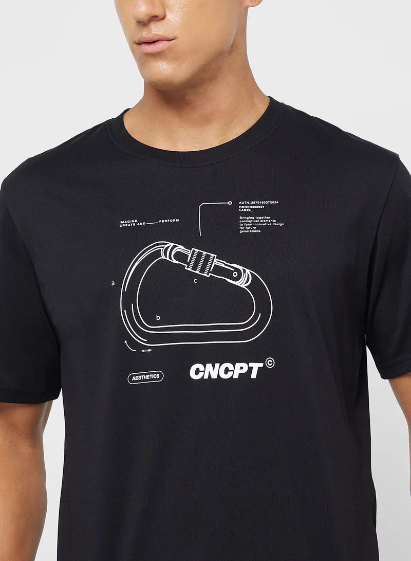 جاك اند جونز Jcoimagine Graphic Crew Neck T-Shirt