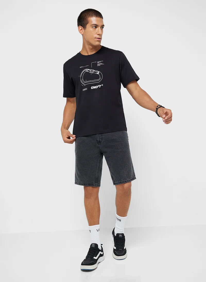 جاك اند جونز Jcoimagine Graphic Crew Neck T-Shirt