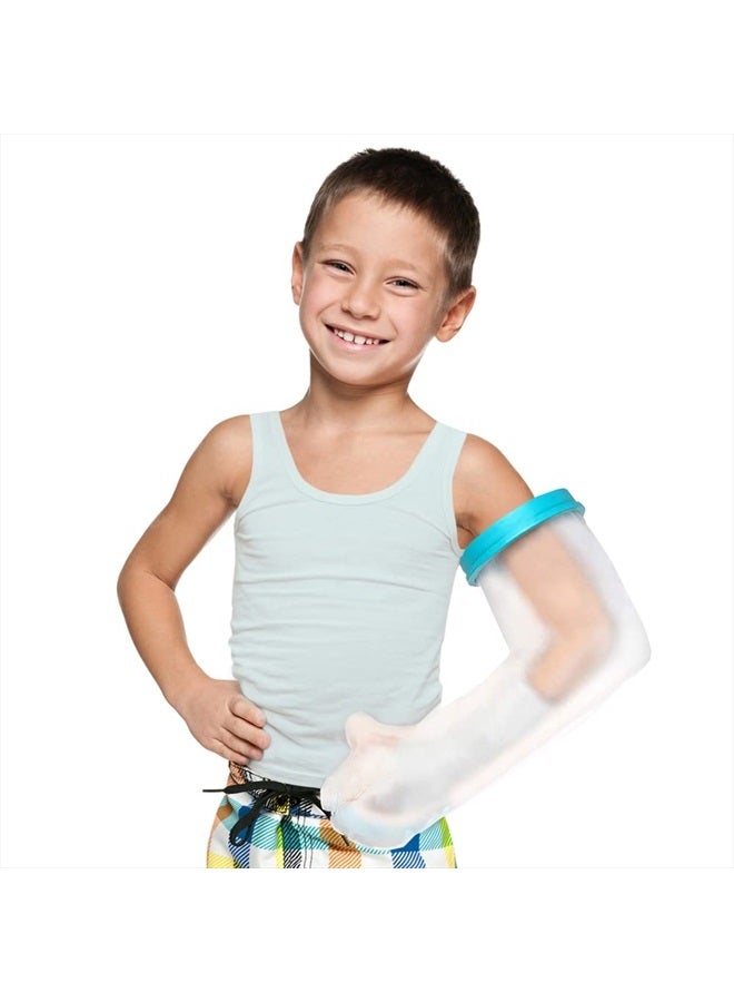VALLEYWIND Kids Arm Cast Cover for Shower Bath Teens Waterproof and Watertight Cast Bandage Protector Bag for Broken Surgery Wound Arm, Hands, Wrists,Protector Bag (L-20inches) - Image 1