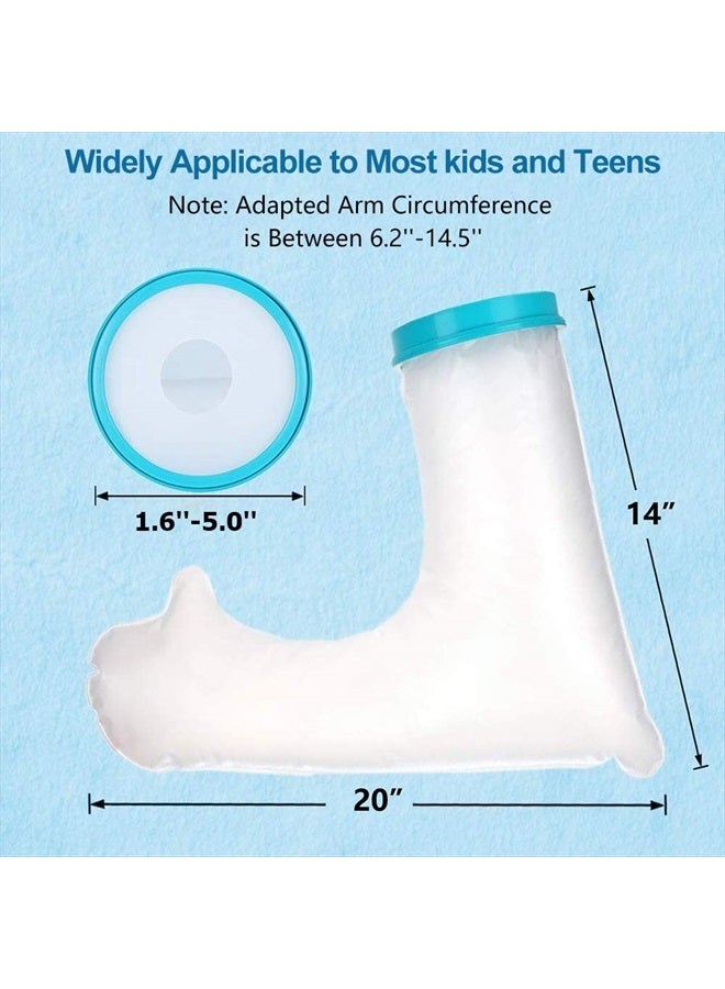 VALLEYWIND Kids Arm Cast Cover for Shower Bath Teens Waterproof and Watertight Cast Bandage Protector Bag for Broken Surgery Wound Arm, Hands, Wrists,Protector Bag (L-20inches) - Image 2