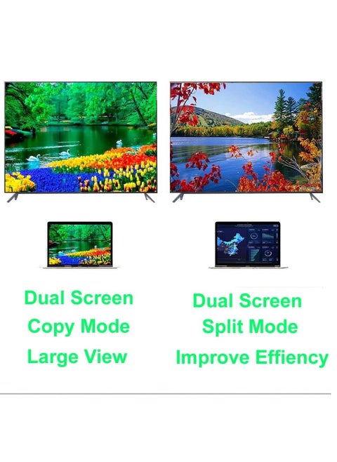 VGA to HDMI Adapter – VGA Male to HDMI Female Converter with 3.5mm Audio Jack, Full HD 1080P for Connecting Monitor, PC, Laptop, Desktop, HDTV, Projector, DVD – Office & Meeting Use