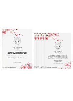 Snow Fox Skin Care Snow Fox Skincare Japanese Cherry Blossom & White Tea Soothing Mask 5 Mask  - Image 1