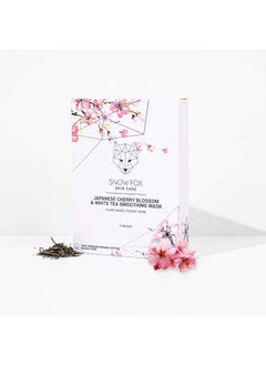 Snow Fox Skin Care Snow Fox Skincare Japanese Cherry Blossom & White Tea Soothing Mask 5 Mask  - Image 4
