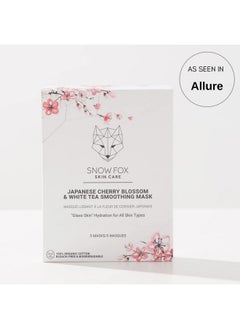 Snow Fox Skin Care Snow Fox Skincare Japanese Cherry Blossom & White Tea Soothing Mask 5 Mask  - Image 2