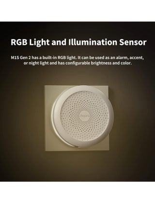 Aqara Hub M1S Gen 2 – Zigbee 3.0 Smart Home Bridge With 2-Watt Speaker, RGB Night Light, Supports Alexa, Google Home, HomeKit, IFTTT, 2.4 GHz Wi-Fi