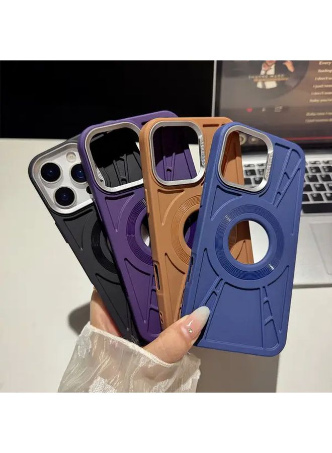 Khaki Magnetic Cooling Flash Shield Case for iPhone 13 Pro Max Drop Protection Transparent Design - Image 3