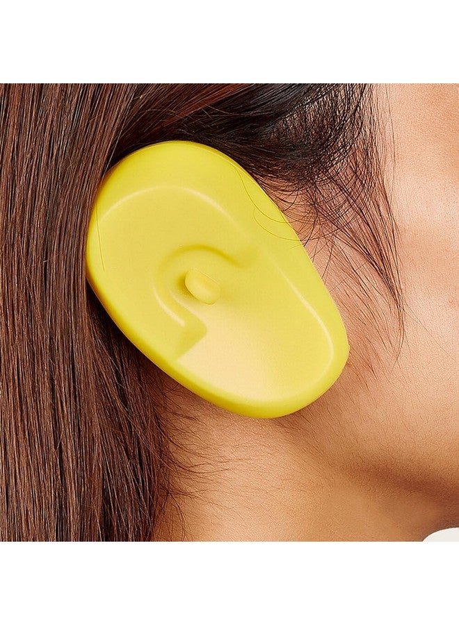 Quupy 3 Pairs Reusable Hairdressing Silicone Ear Covers Hair Dye Shield Protector Salon Hair Styling Tool Diy Accessories (Color Random) - Image 4