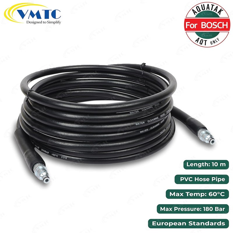 VMTC Hose Pipe Compatible with Bosch AquatakAQT Series High Pressure Car Washer Accessory 10 Metre - Image 5