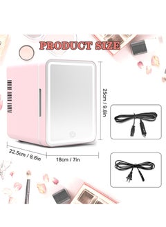 6L Portable Mini Fridge Cooler and Warmer Small Personal Fridge for Skin Care, Cosmetics, Drinks, Food, Great for Bedroom, Office, Car Fridge, Dorm (Pink) - pzsku/Z6741F833A09D41234859Z/45/_/1723540750/274b1dde-4a32-4741-9b45-a1418f47cf8e