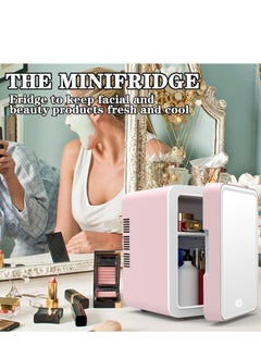 6L Portable Mini Fridge Cooler and Warmer Small Personal Fridge for Skin Care, Cosmetics, Drinks, Food, Great for Bedroom, Office, Car Fridge, Dorm (Pink) - pzsku/Z6741F833A09D41234859Z/45/_/1723540755/c9e9f3f8-4420-4e46-9dab-8d81ee318fb7