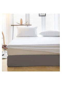 Saudi Deals 3-piece White Cotton Fitted Bedsheet Set with Deep-Pocket Sheet and 2 Pillow Covers, Breathable and Machine Washable, King, Queen, and Single Sizes Available.  - Image 2