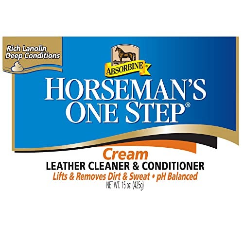 Absorbine Horseman’s One Step Leather Cleaner & Conditioner Cream, Vinyl/Leather Treatment to Clean, Protect, Restore & Prevent Dryness, 15oz - Image 2