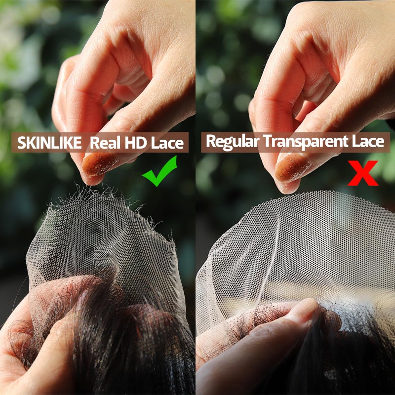 BEEOS 2x6 Skinlike Real HD Lace Closure Only, Pre-plucked Body Wave Human Hair Closure 0.10mm Ultra-thin Invisible Lace Bleached Knots 20 Inch - Image 5