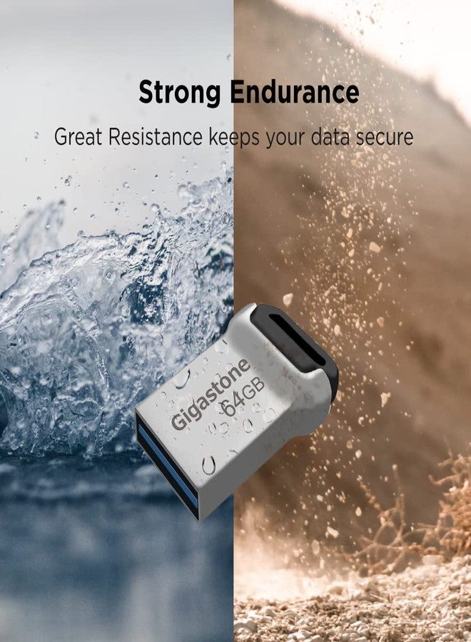GIGASTONE 64GB Nano Flash Drive, Z90 USB 3.2 Gen 1, 120MB/s Ultra Fast, Super Lightweight, Mini Fit Robust Metal Design, Data Storage, Backup for PC/Mac/TV/Car, USB 2.0/3.0/3.1 Compatible - Image 5