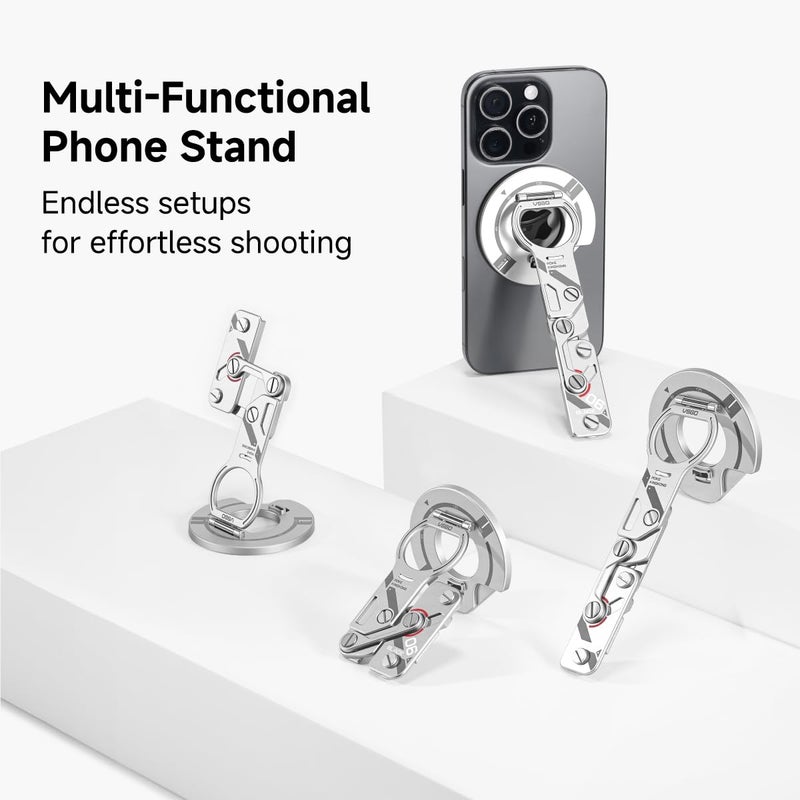 VSGO Multi-Functional Phone Stand â€” Unlock Endless Shooting Modes (Silver) - Image 3