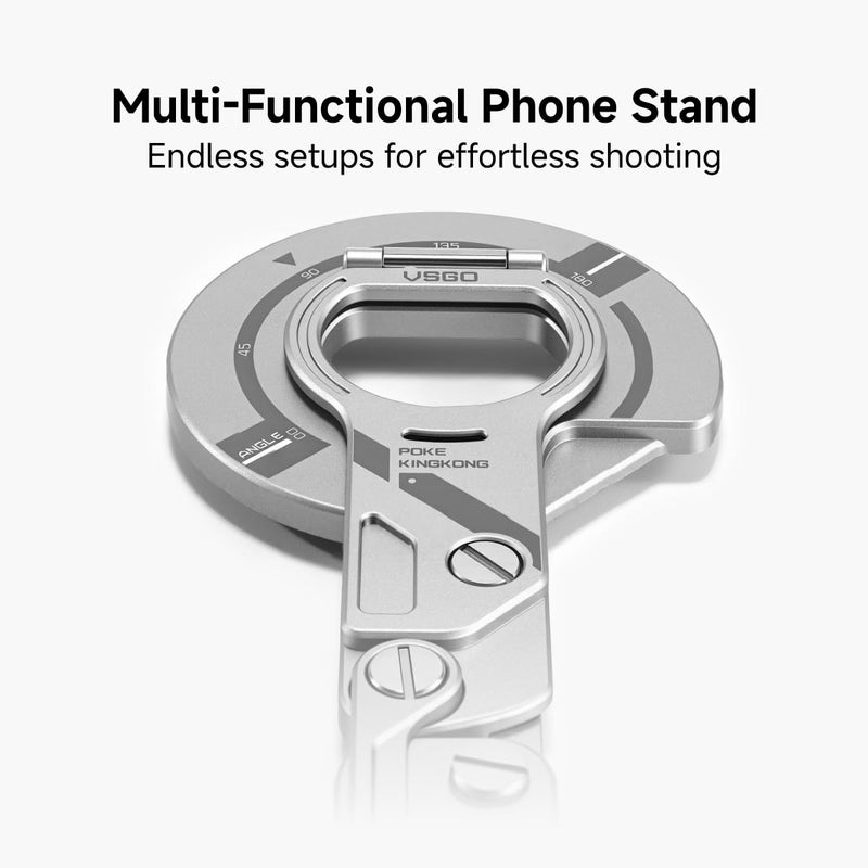 VSGO Multi-Functional Phone Stand â€” Unlock Endless Shooting Modes (Silver) - Image 2