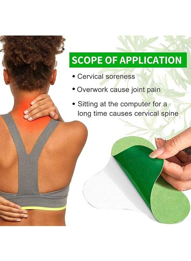 Sefudun 12 Patches Cervical Spine Pain Relief Patch, Pure Nature Wormwood Leaves Hot Compress patch, Relieve Joint Pain And Arthritis, for People Who Working Long Hours With Head Down  - Image 4