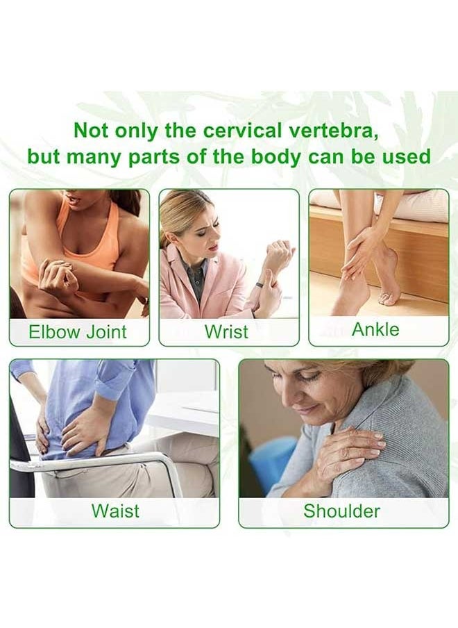 Sefudun 12 Patches Cervical Spine Pain Relief Patch, Pure Nature Wormwood Leaves Hot Compress patch, Relieve Joint Pain And Arthritis, for People Who Working Long Hours With Head Down  - Image 5
