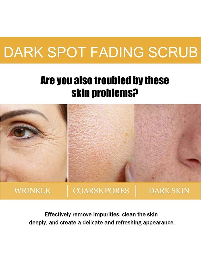 إيلهو منظف بحبيبات للتخلص من البقع الداكنة للوجه، مبيض للبشرة ومضاد للشيخوخة، مرطب للبقع الداكنة، حب الشباب، ضرر الشمس، توحيد لون الجلد 100 جرام - Image 3