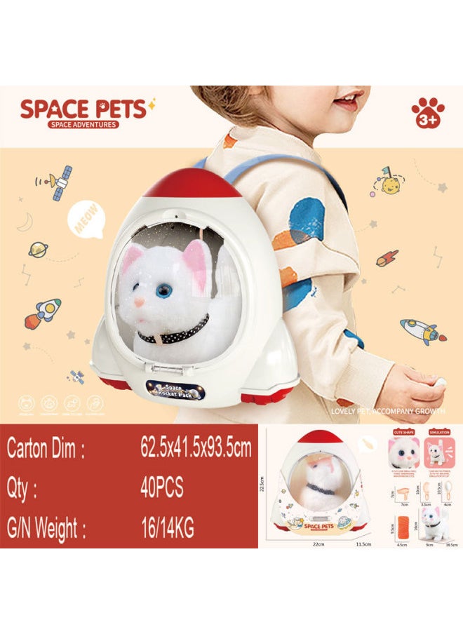 Electric Music Crawling Plush Pet Dog Repetition Learning To Speak Licking Tongue To Appease Coquetry Teddy Than Panda-Color:Electric Plush Pet Bunny 20  - Image 4