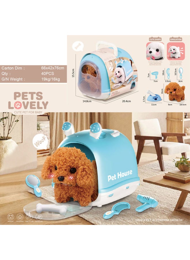 Electric Music Crawling Plush Pet Dog Repetition Learning To Speak Licking Tongue To Appease Coquetry Teddy Than Panda-Color:Electric Plush Pet Bunny 20  - Image 5