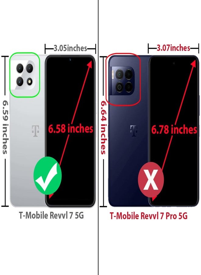 TJ's TJS Compatible for T-Mobile Revvl 7 5G Case, with Tempered Glass Screen Protector, Metal Ring Magnetic Support Kickstand Heavy Duty Drop Protection Cover Phone Case (Green) - Image 2
