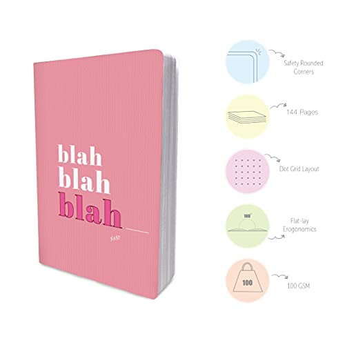 FACTOR NOTES 100 GSM A5 Notebook: Dot Grid | 144 Pages (The Blah Blah) - Image 3