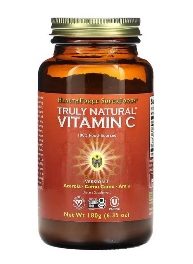 HEALTHFORCE SUPERFOODS Truly Natural Vitamin C 6.35 oz 180 g  - Image 1