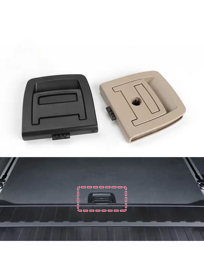 Trunk Rear Mat Carpet Handle Spare Tire Cover Lock Model B Black for 2014 2019 X5 X6 - Image 1