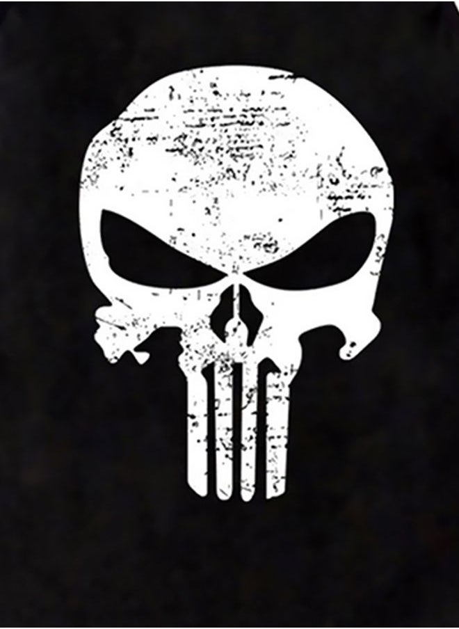نيبمينينت فيست تدريب مزين بطبعة جمجمة من فيلم "The Punisher" وبظهر على شكل حرف Y أسود/ أبيض  - Image 3
