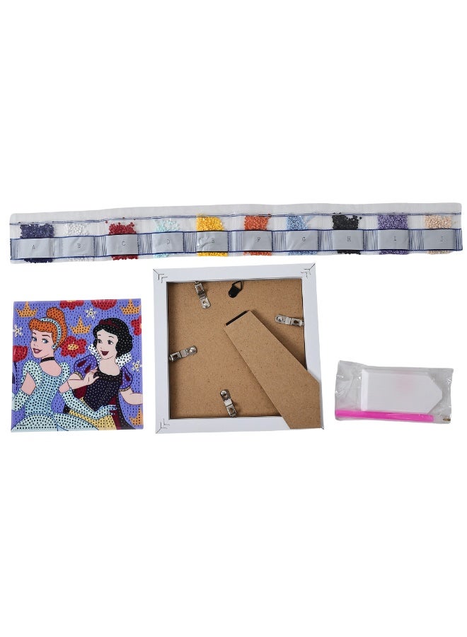 Disney Princess Diamond Framed Painting Kit - Belle & Ariel DIY Crystal Art Set with Frame - Creative & Fun Craft Activity for Kids Ages 6+ - Image 5