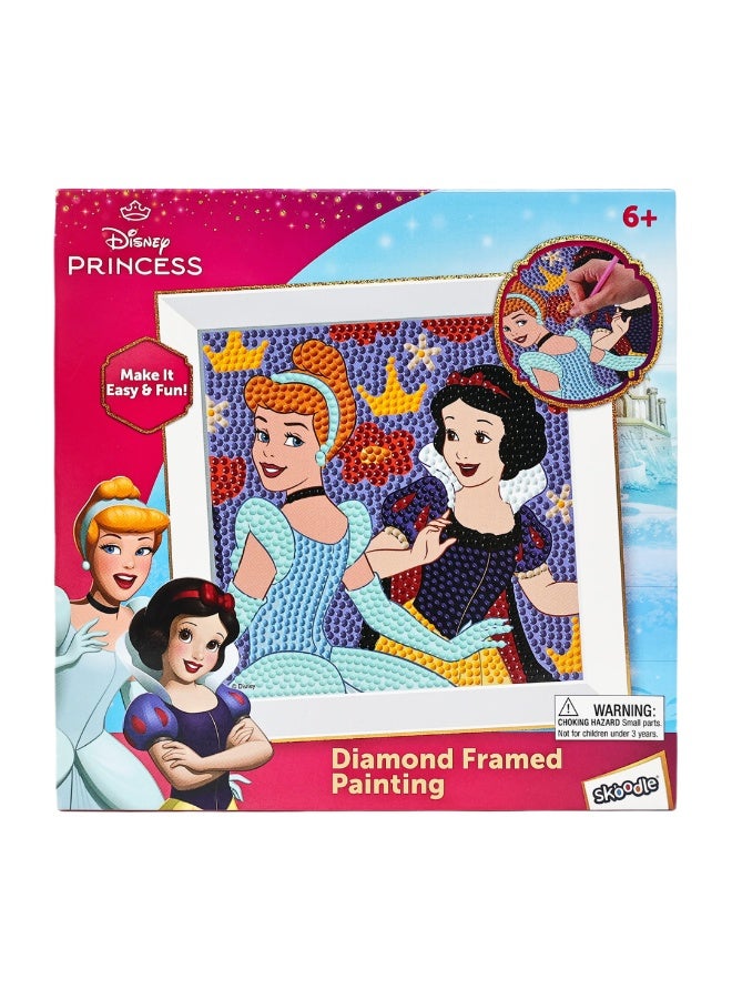 Disney Princess Diamond Framed Painting Kit - Belle & Ariel DIY Crystal Art Set with Frame - Creative & Fun Craft Activity for Kids Ages 6+ - Image 3