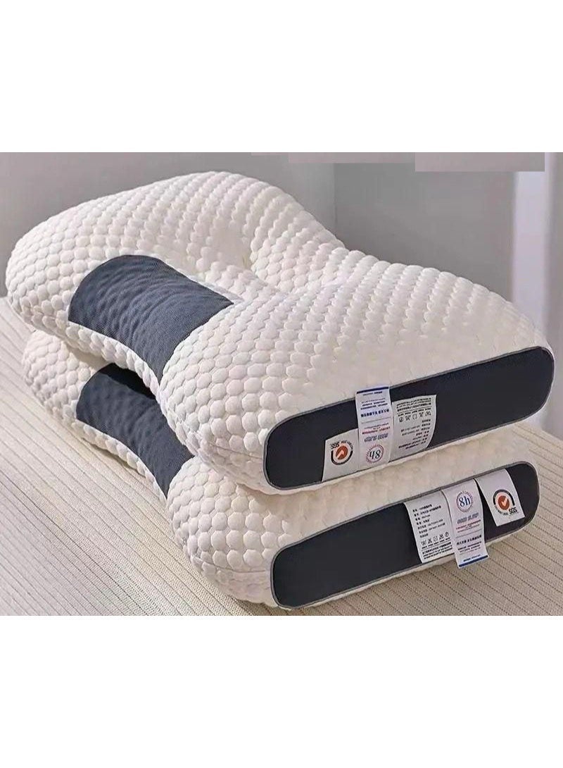 وسادة مساج لدعم الرقبة بتصميم طبي – وسادة عنق ميموري فوم لتخفيف آلام الرقبة ونوم مريح - Image 1