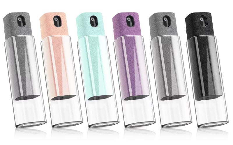 VZZNN 6 Pack Screen Cleaner 3-in-1 Touchscreen Mist Cleaner Spray and Microfiber Cloth Built-in Cleaning Solution Portable Reusable Fingerprint-Proof Spray Bottle for Phone Laptop iPad TV Monitor Car Screen - Image 1