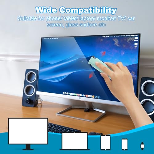 VZZNN 6 Pack Screen Cleaner 3-in-1 Touchscreen Mist Cleaner Spray and Microfiber Cloth Built-in Cleaning Solution Portable Reusable Fingerprint-Proof Spray Bottle for Phone Laptop iPad TV Monitor Car Screen - Image 5