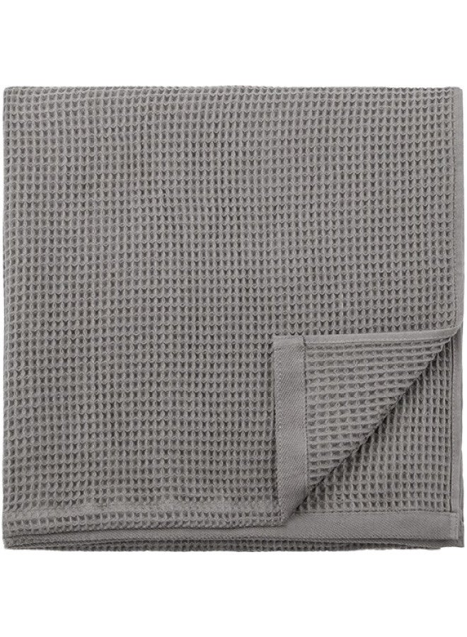 Muji Cotton Honeycomb Bath Towel, Thin, Pure Cotton Soft, Extra Large, Quick-drying, Absorbent, 70×140cm, Charcoal Gray - Image 2