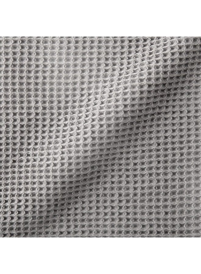 Muji Cotton Honeycomb Bath Towel, Thin, Pure Cotton Soft, Extra Large, Quick-drying, Absorbent, 70×140cm, Charcoal Gray - Image 3