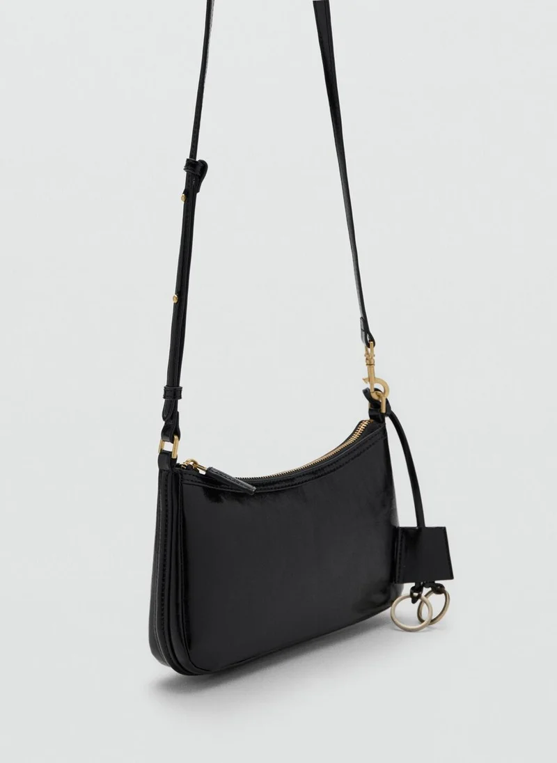 مانجو Crossbody bag with charms and rings