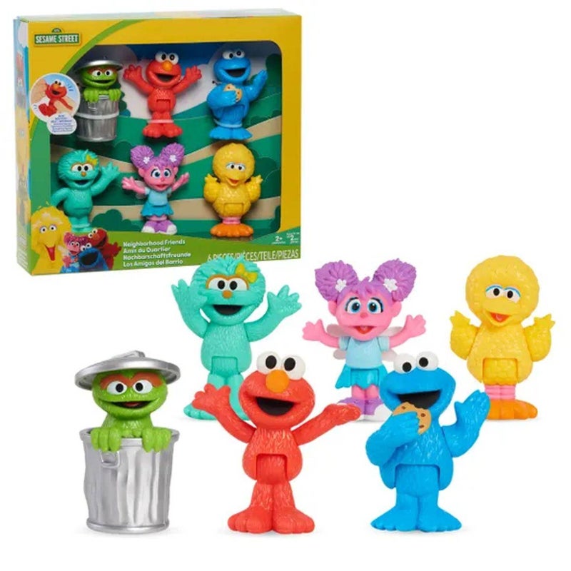 Sesame Street Neighborhood Friends Figure Set (7.62 cm, Pack of 6) - Image 2