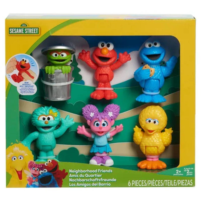 Sesame Street Neighborhood Friends Figure Set (7.62 cm, Pack of 6) - Image 1