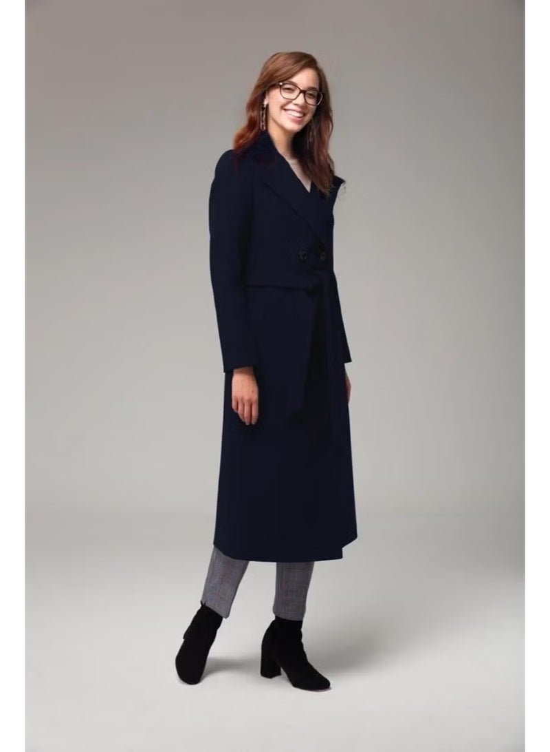 Barbora Full Length Cashmere Cashmere Coat - Image 4