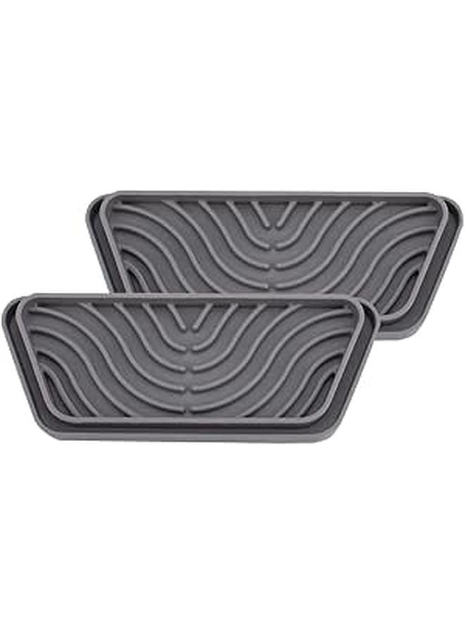 2Pcs Refrigerator Drip Catcher Tray Easy Install Protects Ice Water Dispenser Pan - Image 1