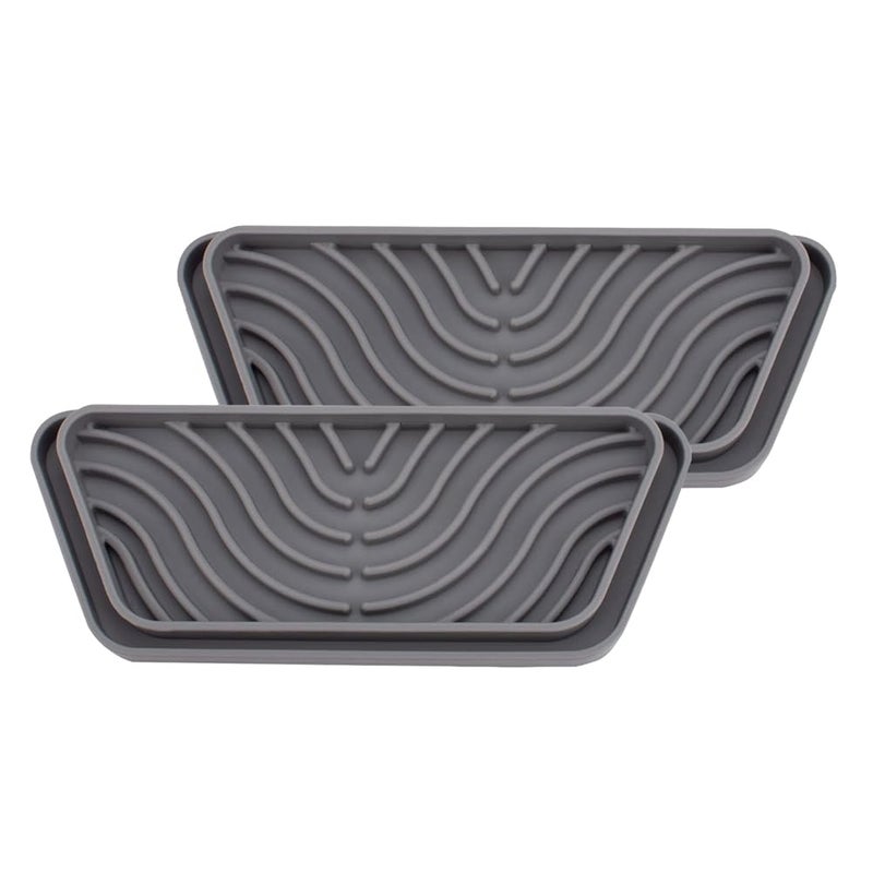 2Pcs Refrigerator Drip Catcher Tray Easy Install Protects Ice Water Dispenser Pan - Image 2