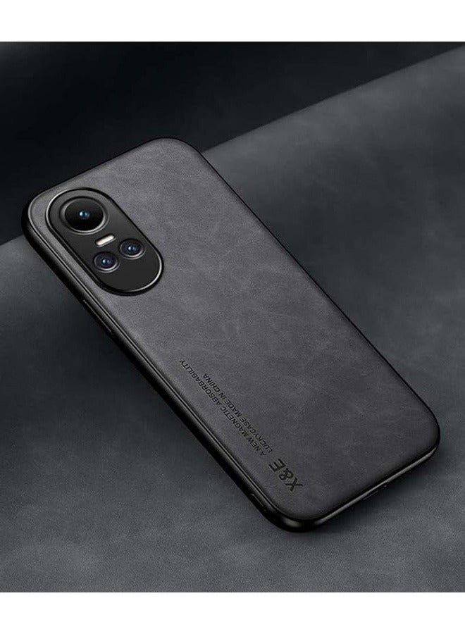 Case for Oppo Reno 10/Reno 10 Pro,Shockproof Cases ,Anti-Fall Drop Protection , Cover Bumper Built-in Metal Plate for Oppo Reno 10/Reno 10 Pro - Black - Image 4