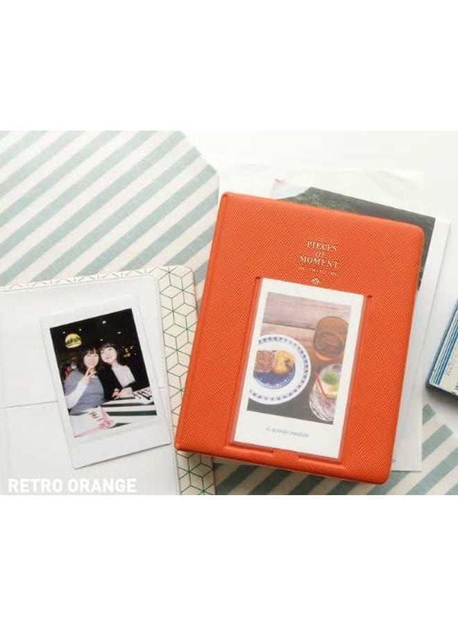 FUJIFILM Piece Of Moment Candy Colour Instax Photo Mini Book Album For Instax Mini 70/7s/8/25/50s/90 Orange - Image 3