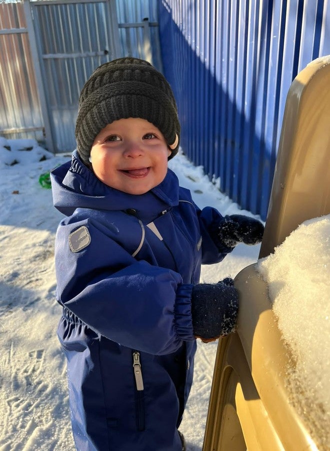 FURTALK Baby Beanie Winter Soft Warm Knit Hat 3 Pack Infant Toddler Slouchy Caps - Image 4