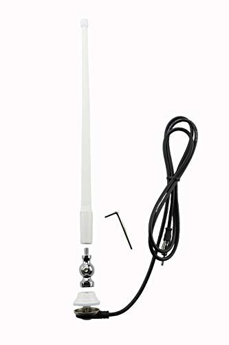 AntennaMastsRus - Marine White AM-FM Rubber Ducky 15 Inch Antenna Kit for Your ATV, Boat, Camper, Go Kart, Motorhome, Pontoon, RV, Sailboat, Tractor, Trailer, UTV, Yacht - Image 2
