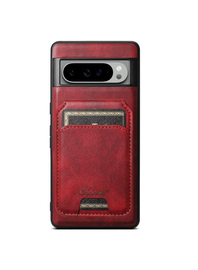 Suteni Case For Google Pixel 9 Pro H15 Oil Eax Leather Detachable Wallet Back Phone Case - Image 1