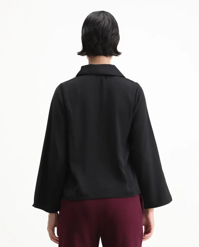 Rareism Women's Jonny Collar Plain Top